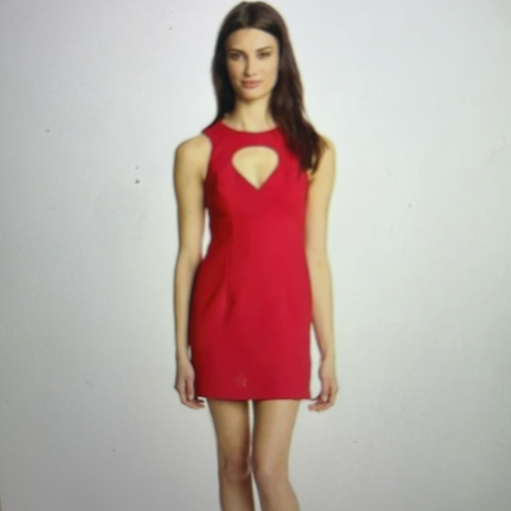 BCBGeneration Red Cutout Dress